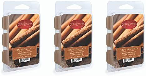 3 Pack CANDLE WARMERS ETC Soy Wax Blend Classic Fragrance 2.5 oz Wax Fragrance Melt Tart, Cinnamo... | Amazon (US)