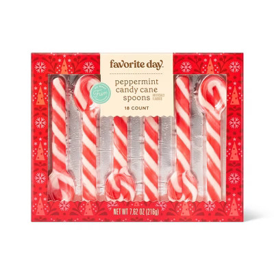 Peppermint Christmas Candy Cane Spoons - 7.6oz - Favorite Day™ | Target