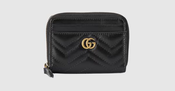 Gucci GG Marmont matelassé zip card case | Gucci (CA)