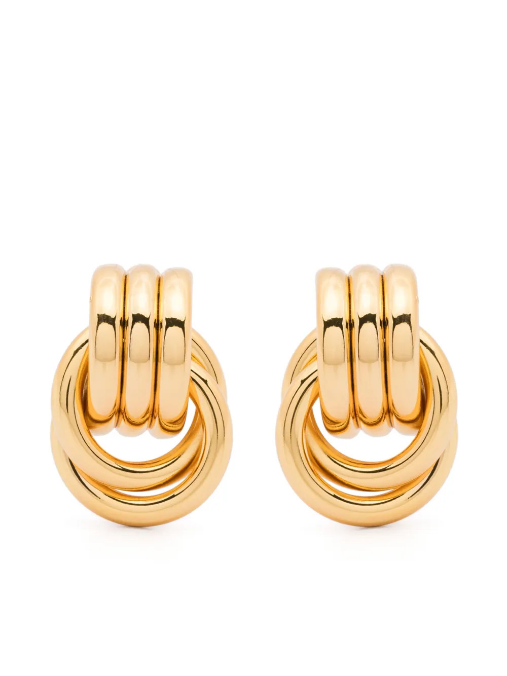 Heaven Mayhem Baby Knot Earrings | Gold | FARFETCH UK | Farfetch Global