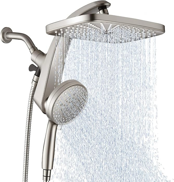 BOZYBO Rain Shower Head with Handheld: High Pressure Shower Heads with Handheld Spray Combo, 12" ... | Amazon (US)