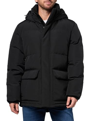 Levi's Men's Quilted Puffer Parka Jacket, New Black, X-Small | Amazon (US)