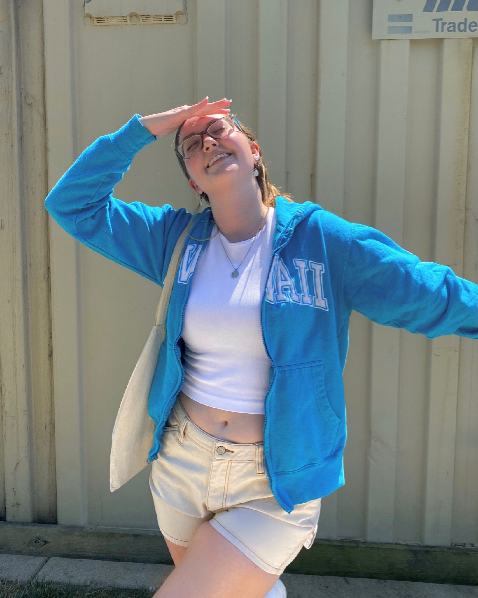 guess who’s back?
—
this bright summer outfit is great for teens and young women. the hoodie was thrifted, but i added some similar products. the tank is from free people. the shorts are dickies. all accessories are from get back necklaces.

#LTKfit