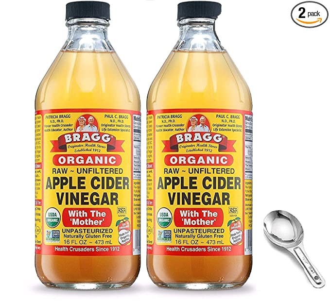 Bragg Organic Apple Cider Vinegar With the Mother– USDA Certified Organic – Raw, Unfiltered A... | Amazon (US)