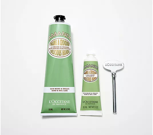 L'Occitane Hand Cream Home and Away Set with Squeeze Key - QVC.com | QVC