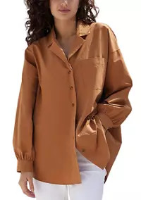 LOST + WANDER Women's Lady Like Oversized Shirt | Belk