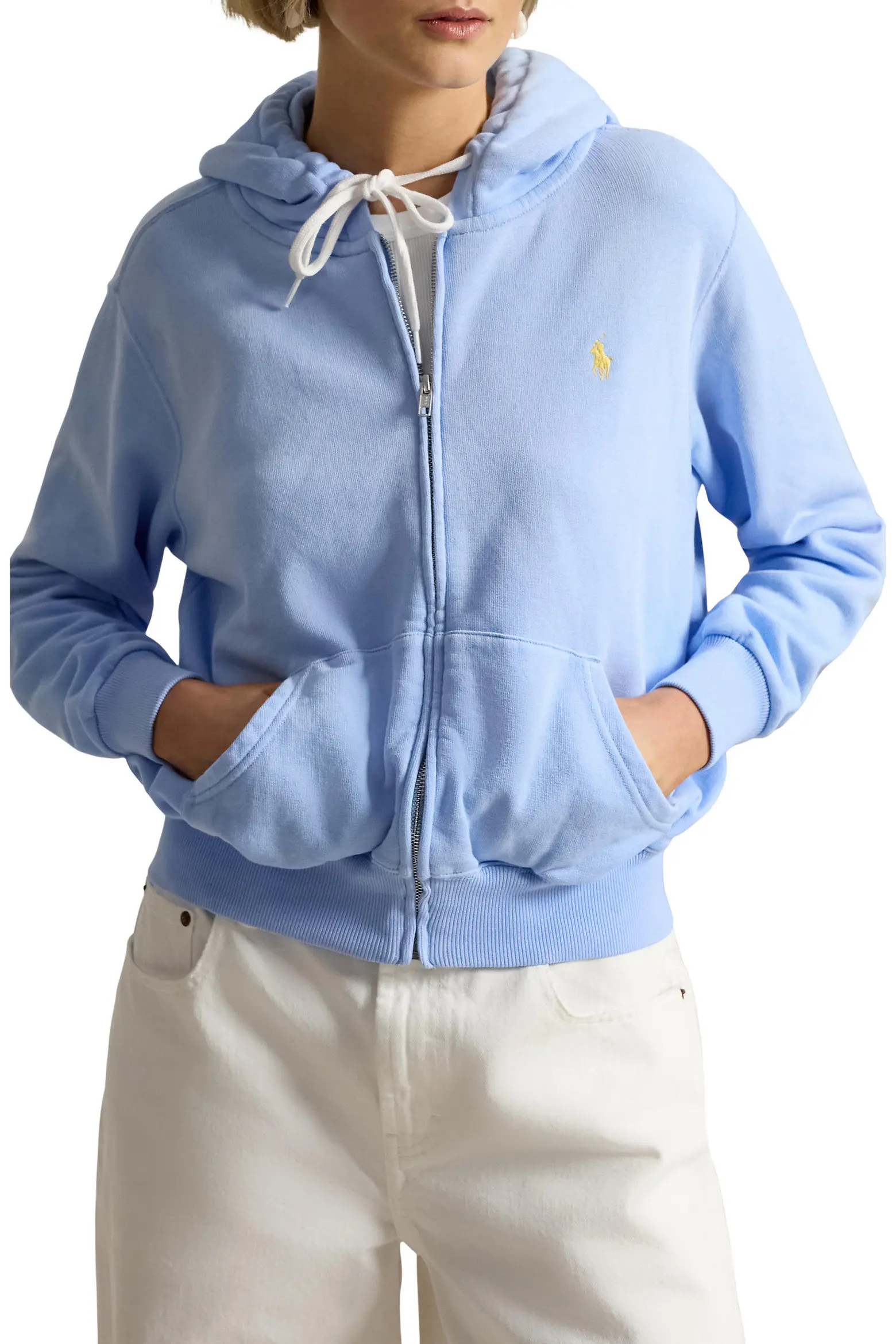 Full Zip Cotton Blend Fleece Hoodie (Women) | Nordstrom | Nordstrom