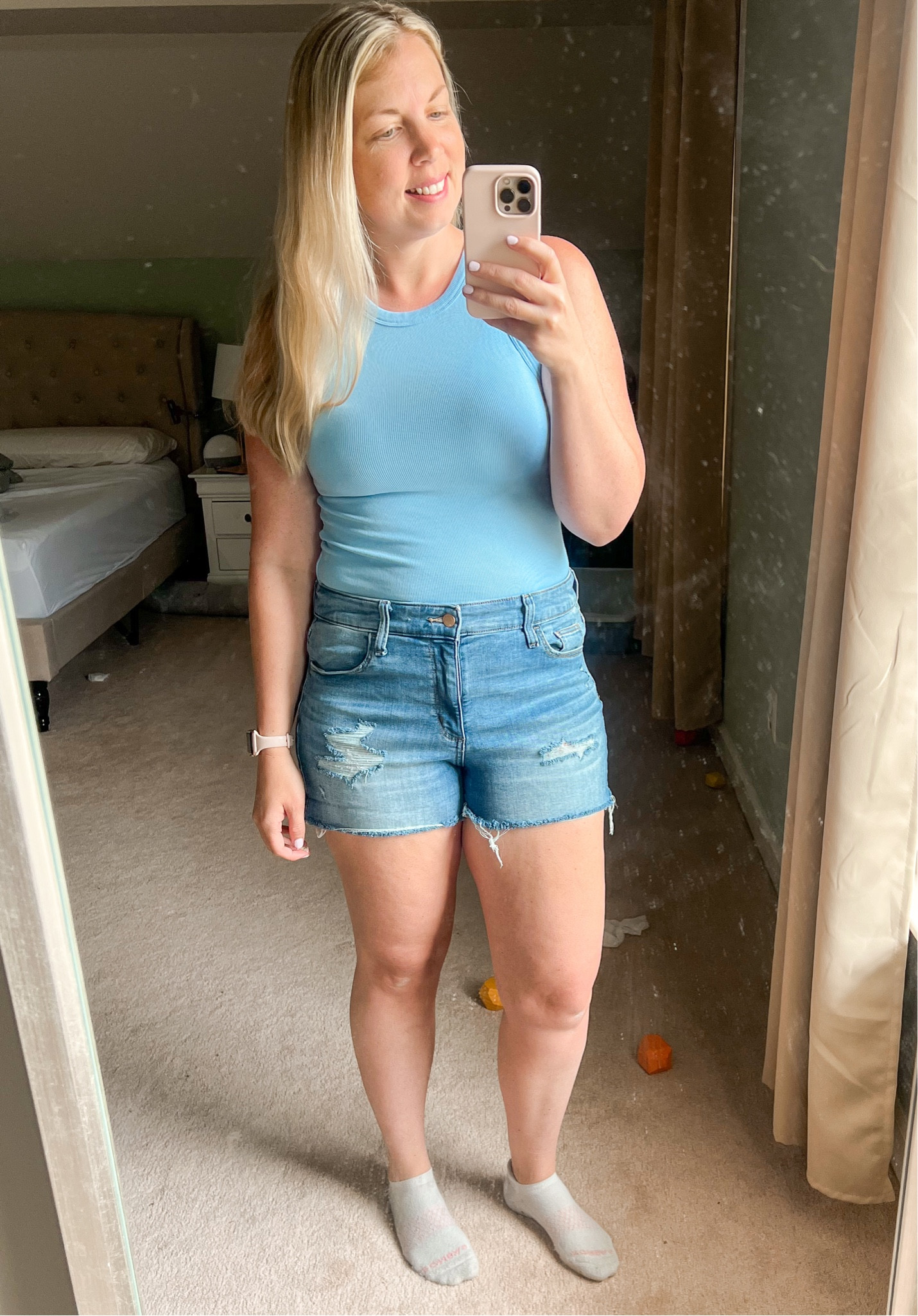 love these tanks from Target! Come in soooo many pretty spring/summer colors- I have this light blue, pink, and white- all size medium. 

#LTKMidsize #LTKSaleAlert #LTKSummerSales