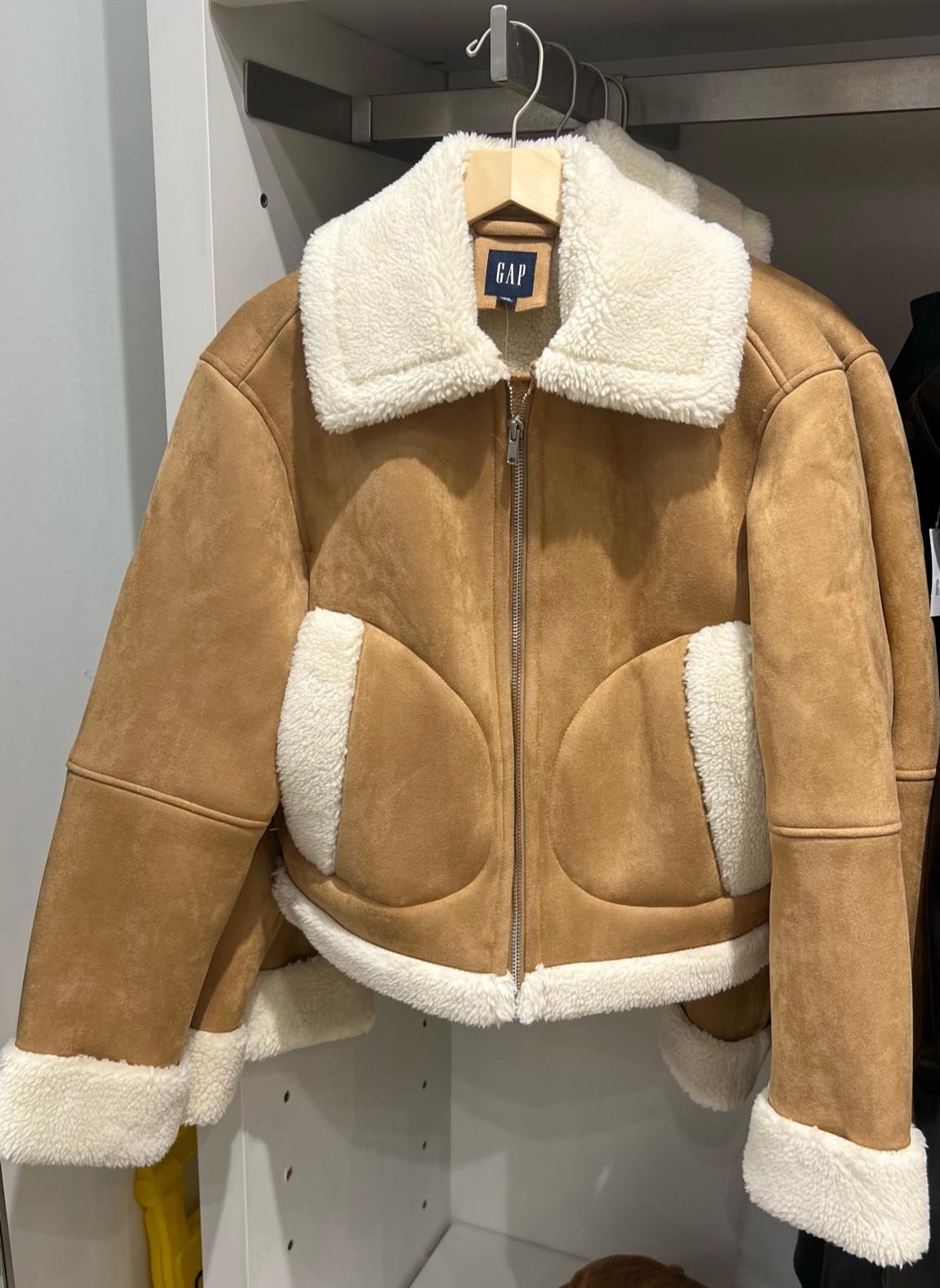 Vegan Suede Sherpa-Trim Jacket curated on LTK