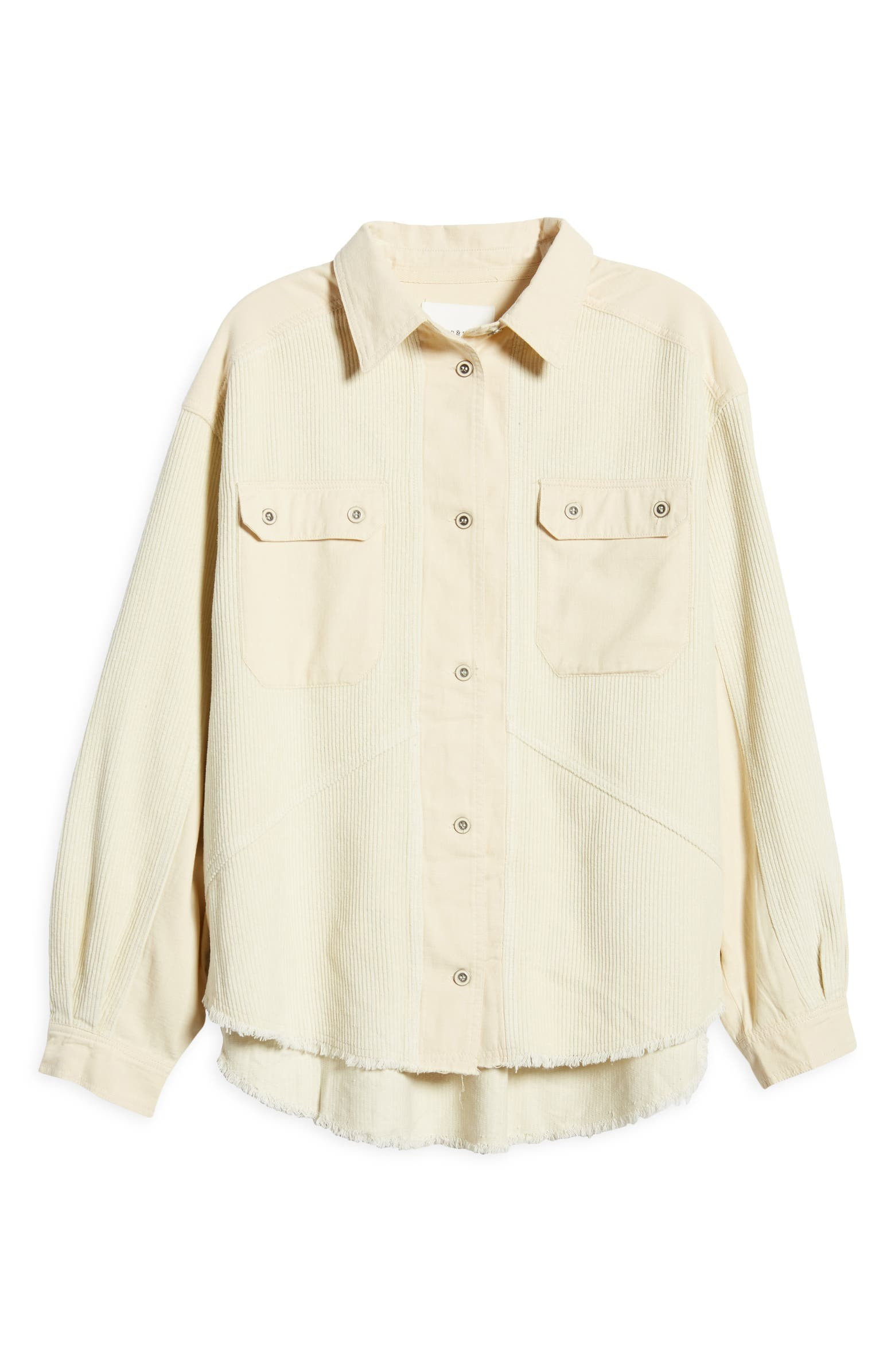 Frayed Corduroy Shirt Jacket | Nordstrom | Nordstrom
