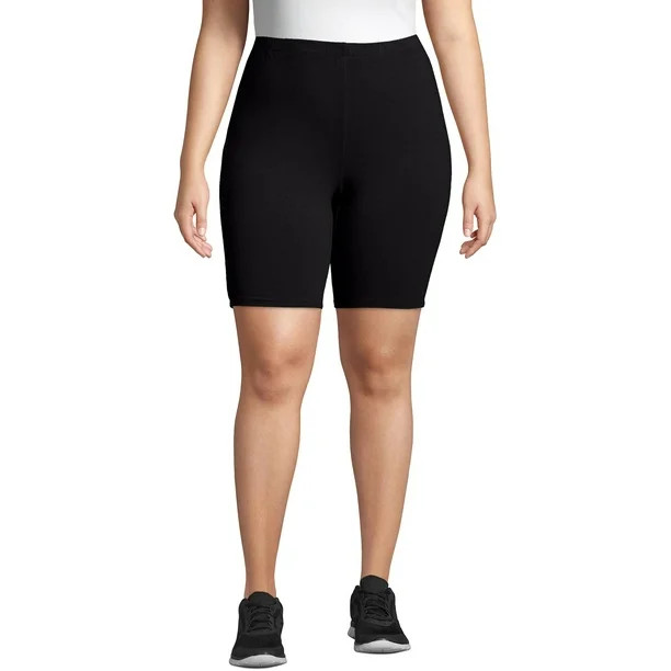 Just My Size Women's Plus Size Stretch Jersey Bike Short | Walmart (US)