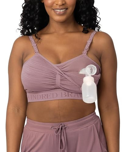 Kindred Bravely Sublime Pumping Bra Hands Free, Adjustable Pumping & Nursing Bra with EasyClip for All Breast Pumps (Twilight, Large) | Amazon (US)