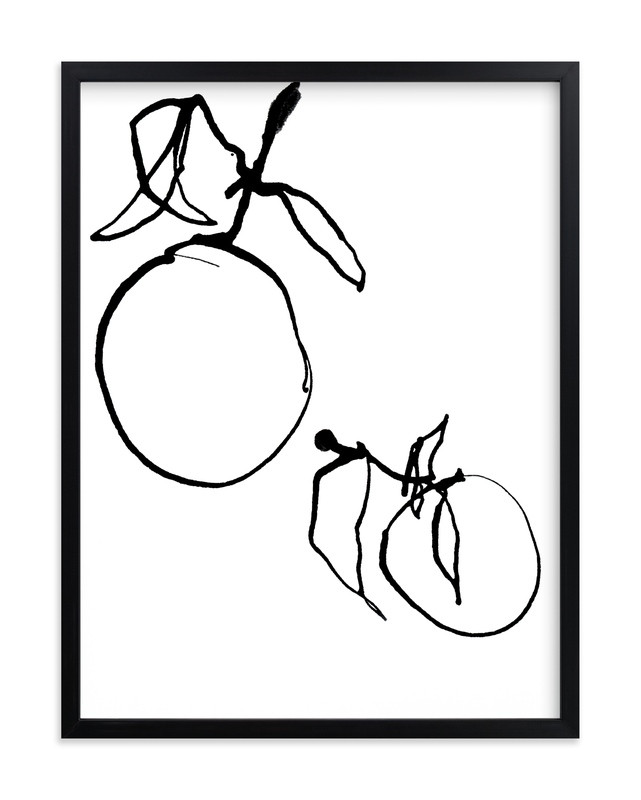 "Orange Study " - Drawing Art Print by Ashleigh Ninos. | Minted