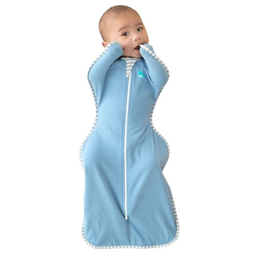 Love to Dream Swaddle UP, Baby Sleep Sack, Self-Soothing Swaddles for Newborns, Get Longer Sleep, Snug Fit Helps Calm Startle Reflex, New Born Essentials for Baby, 1.0 TOG, 5-8.5 lbs, Dusty Blue | Amazon (US)