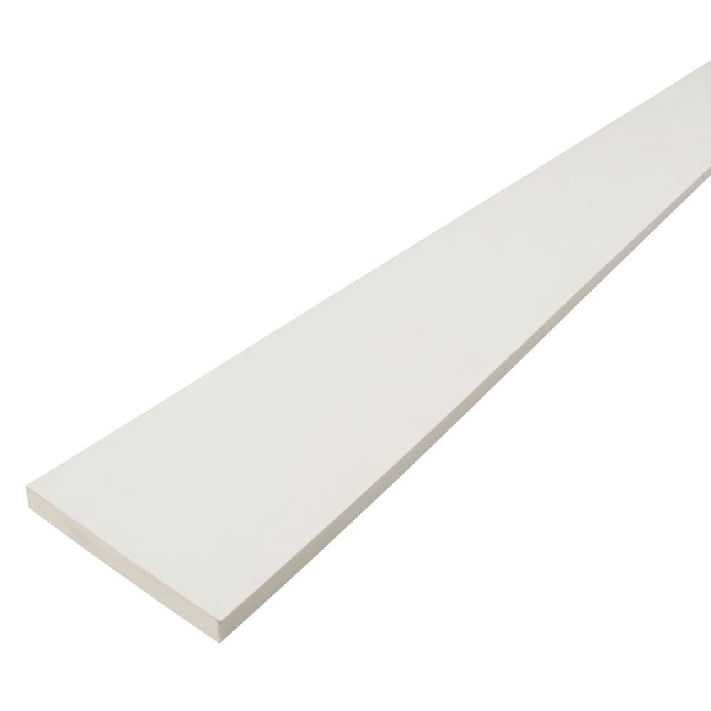 PrimeLinx 1 in. x 4 in. x 8 ft. Radiata Pine Finger Joint Primed Board-252978 - The Home Depot | The Home Depot