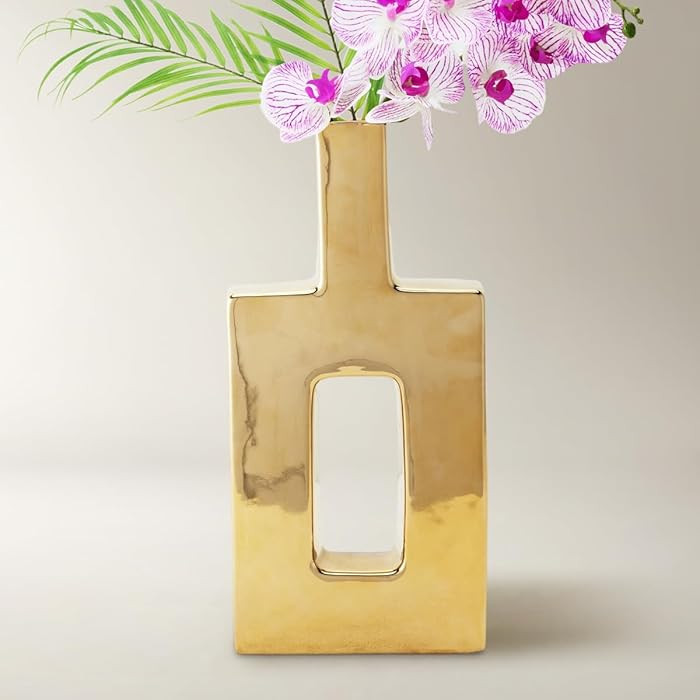 Z Gallerie Miami Vase, Modern Ceramic Flower Vase for Elegant Home Decor, Designed for Decorative... | Amazon (US)