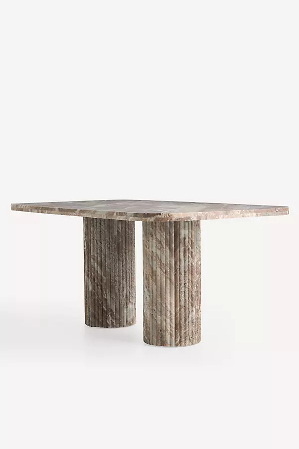 Kanta Rectangular 72" Marble Dining Table | Anthropologie (US)