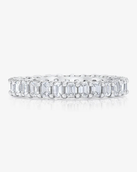 Lab Grown Emerald Diamond Eternity Band | Ring Concierge