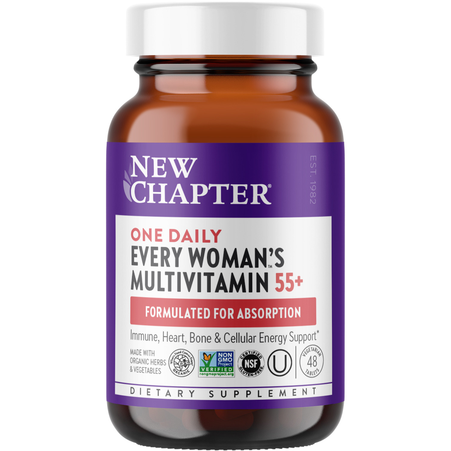 New Chapter Every Woman™'s One Daily 55+ Multivitamin, for Cellular Energy, Heart & Immune Support | Grove