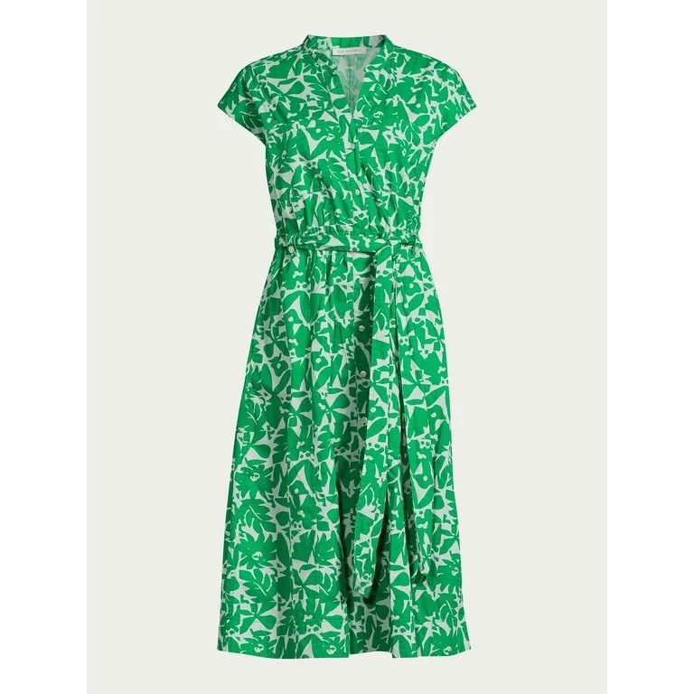 Free Assembly Women’s Belted Utility Dress with Short Sleeves, Sizes XS-XXL | Walmart (US)