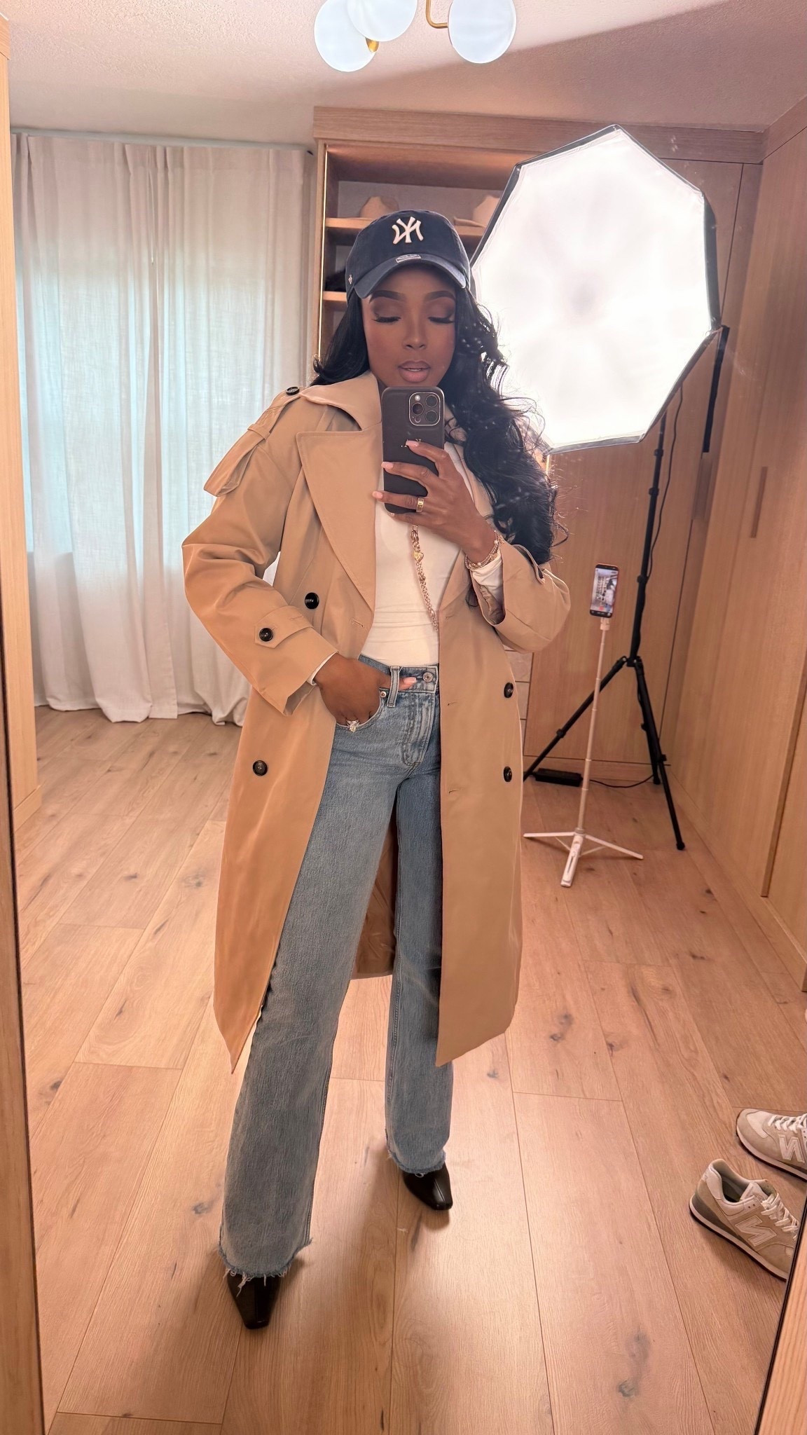 This trench coat is one of those pieces that instantly pulls an outfit together while staying wearable year after year. Styled over denim and a fitted top, it’s an easy look that works now and later, making the cost per wear drop fast and turning it into a smart long-term shopping strategy.

Perfect for everyday errands, casual workdays, travel outfits, and polished off-duty looks.

📏 Sizing:
Trench: Small  
Top: Small  
Jeans: 27 Long  
Height 5'4" | 138 lbs | Bust 34D | Waist 27" | Hips 40"

This outfit features classic trench styling, neutral layering pieces, everyday denim, and timeless wardrobe staples that transition effortlessly between seasons and occasions.

Tap to get details.

Follow me on Instagram and YouTube @kirasfashionfinds 

#LTKPetite #LTKootd