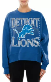 New Era Women's Detroit Lions Medium Blue Tech Crew Pullover Sweatshirt | DICK'S Sporting Goods