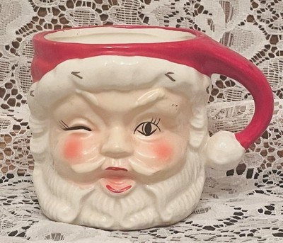 Vintage Napcoware Winking Santa Clause Ceramic Christmas Mug | eBay US