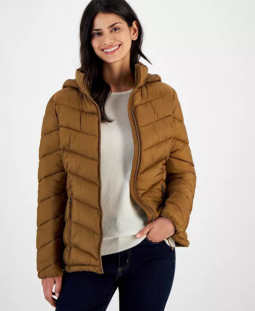 Charter Club Women's Packable Hooded Puffer Coat, Created for Macy's - Macy's | Macy's