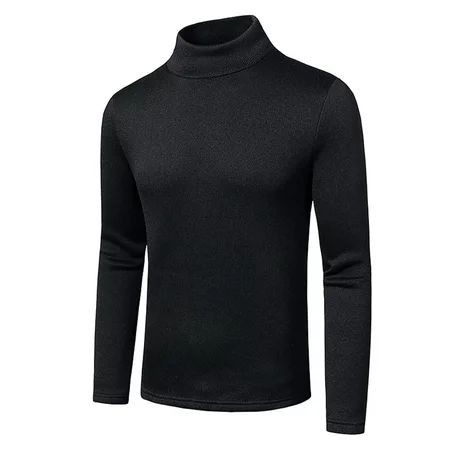 Fall winter Cardigan sweaters for women 2022 plus oversized warm Black Men Solid Turtleneck Casual S | Walmart (US)