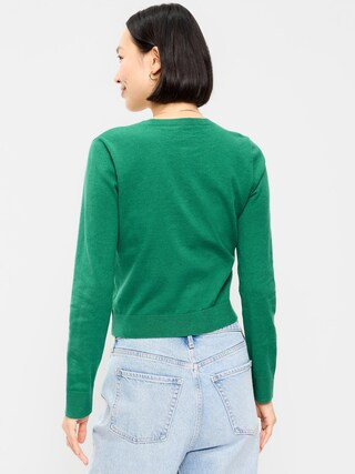 SoSoft Lite Cropped Crew-Neck Cardigan | Old Navy (US)