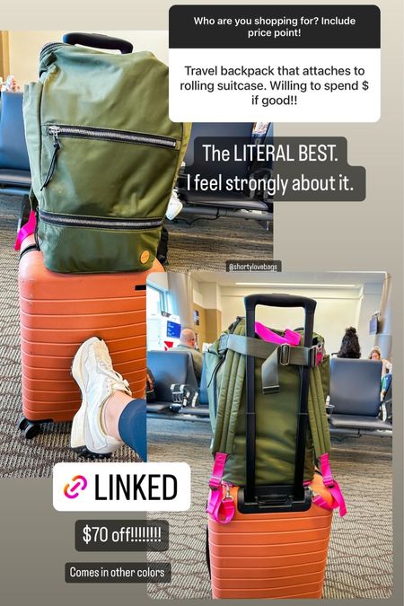 This backpack is the BEST for travel. It’s super lightweight but holds a TON and keeps things organized. It comes in multiple colors and makes a great gift for someone who travels a lot. 

I linked my other travel must haves 

#LTKCyberWeek #LTKGiftGuide #LTKtravel