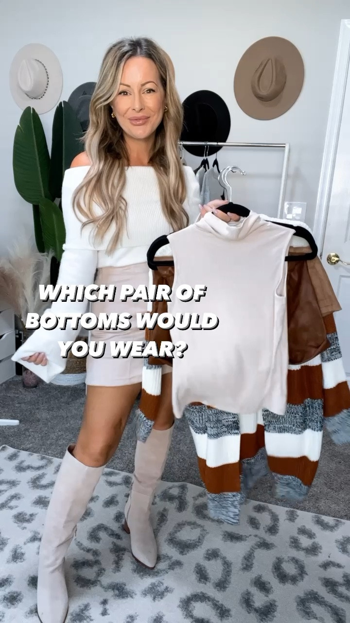 EARLY FALL LOOKS! The suede and faux leather shorts or skirt are a must have! These do fit tts, I’m wearing small and you can save 15% off with code ilda15 

#LTKSeasonal #LTKfindsunder50 #LTKshoecrush