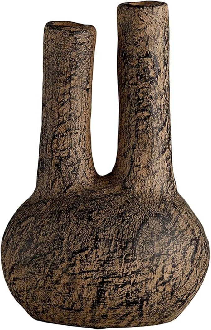 47th & Main Abstract Accent Sculpture Ceramic Modern Home Décor, 5" L x 3.5" W x 8" H, Brown | Amazon (US)