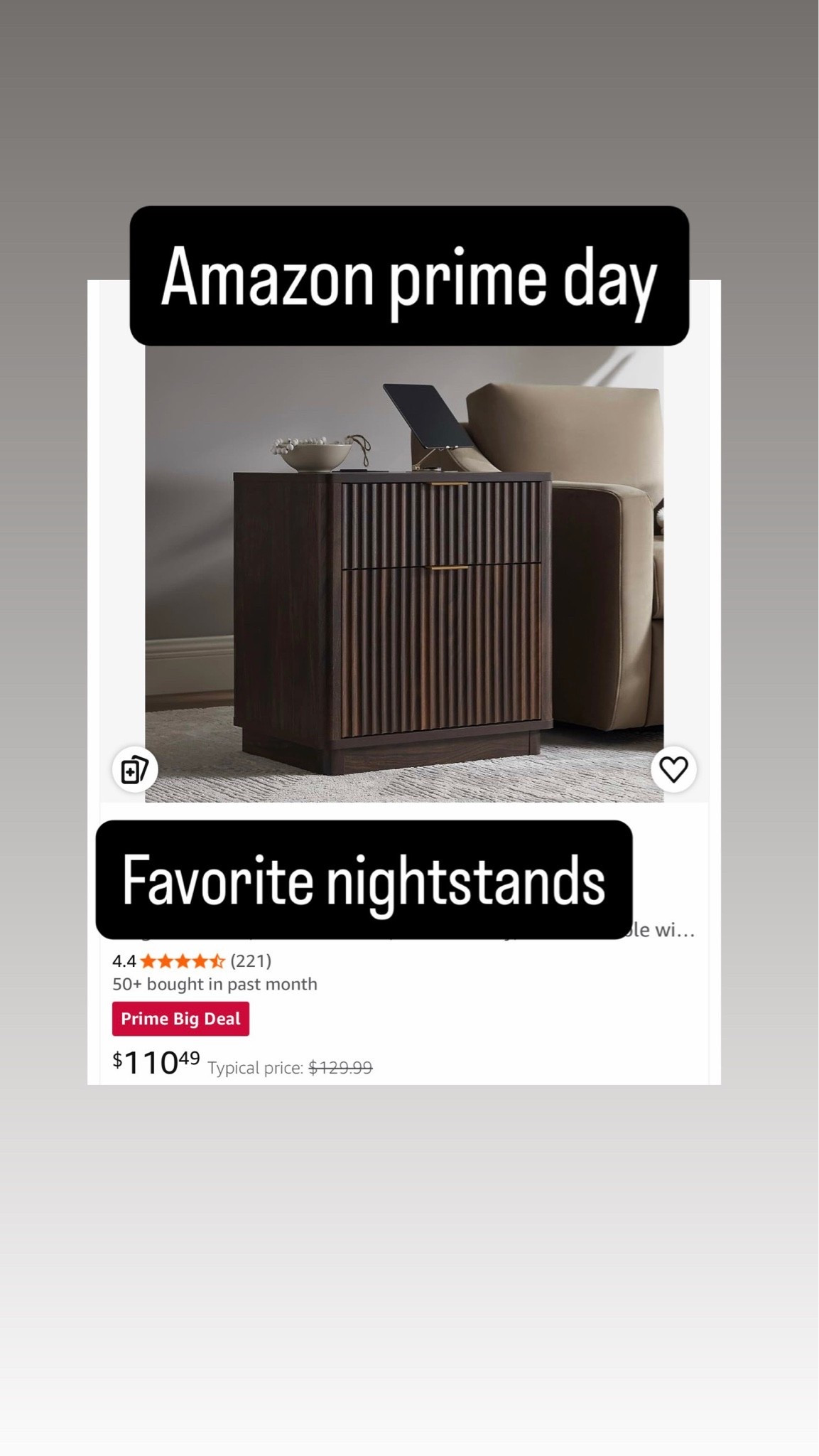 Amazon prime day - nightstands