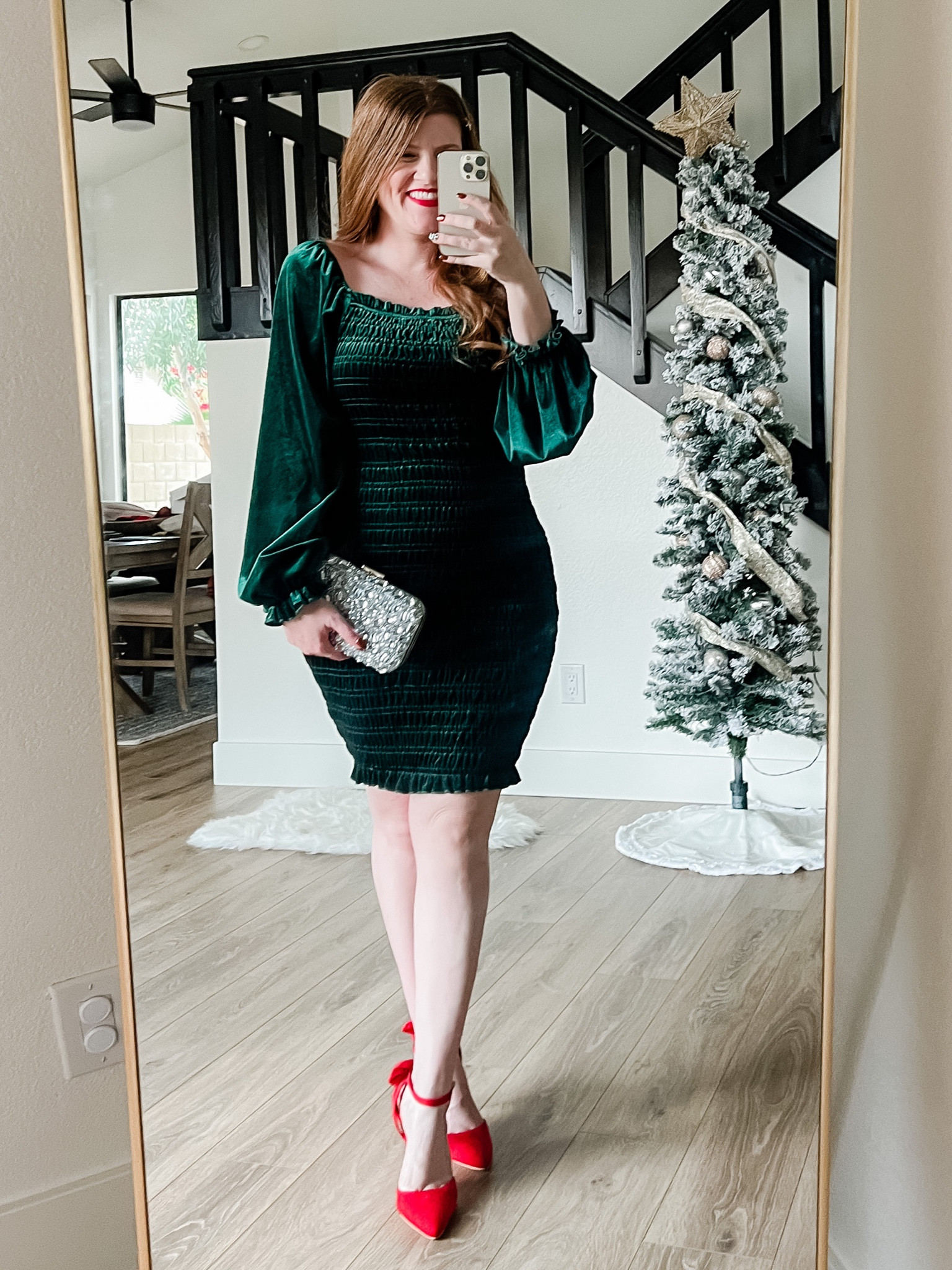 Velvet holiday dress from amazon wearing size large. Amazon dress. Holiday outfit. 

#LTKHoliday #LTKshoecrush #LTKstyletip