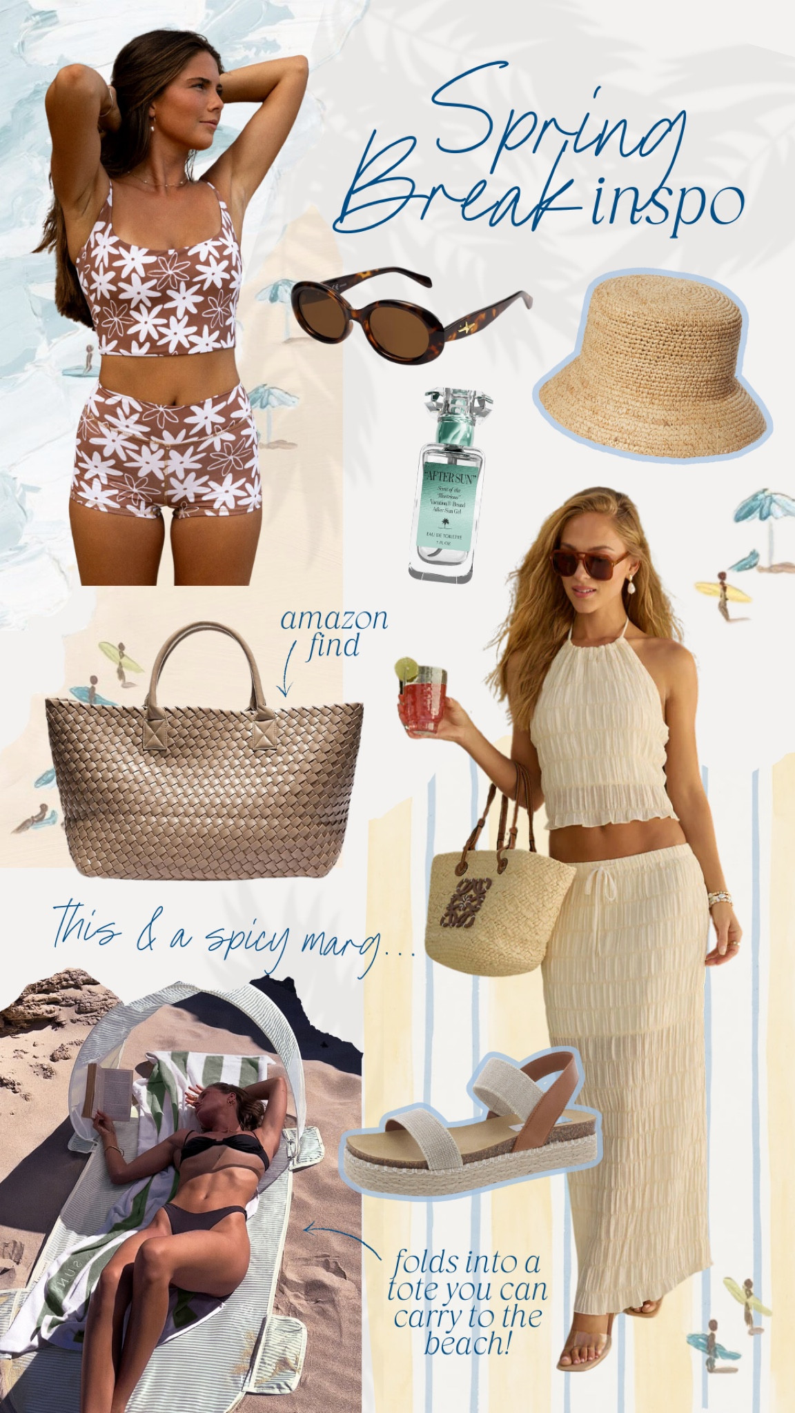 What’s in my cart prepping for Spring Break ☀️🌴 #springbreak #beach 

#LTKTravel #LTKSeasonal #LTKSwim