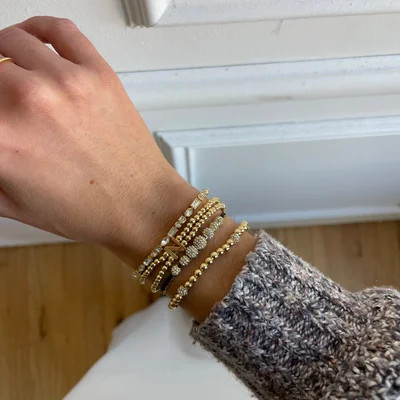 Ivy Initial Pisa Bracelet - Gold | BaubleBar