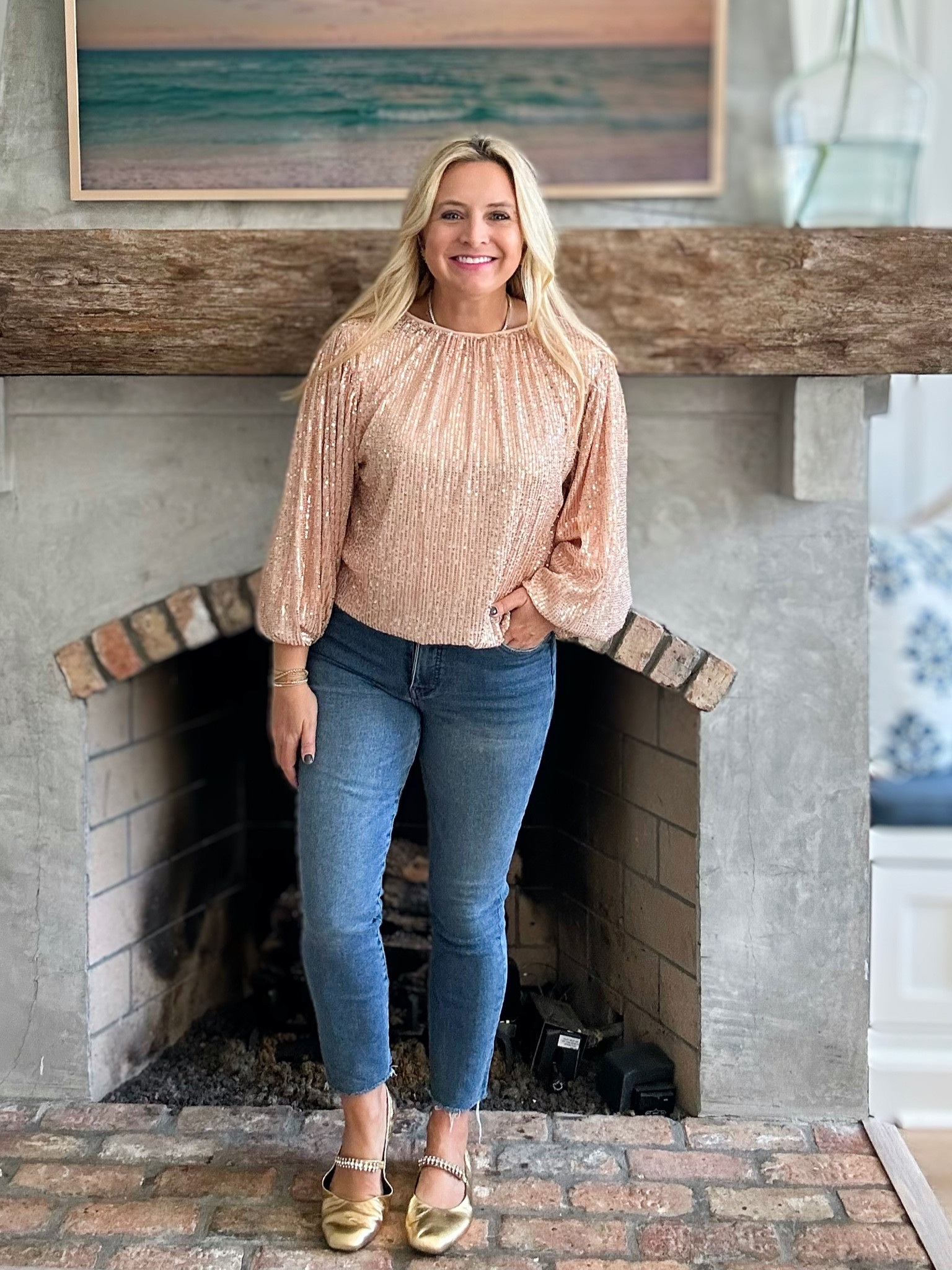 Easy sequin top for the win! Cute with skirts, cute with jeans! Wearing size small. Code FANCY15 for 15% off  

#LTKSeasonal #LTKHoliday #LTKstyletip