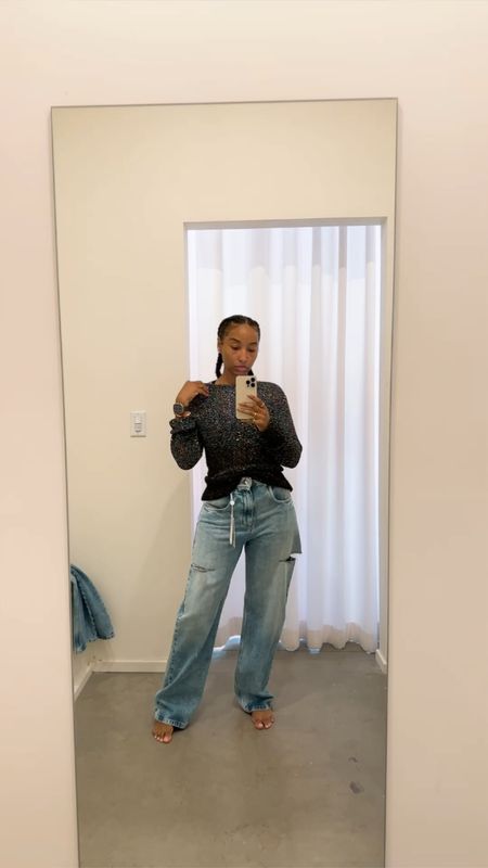 Obsessed with my Maison Margiela Spark Top and Distressed Jeans combo! Loving this look so much. #MaisonMargiela #OOTD #LinkToKnowIt

#LTKStyleTip #LTKGiftGuide #LTKVideo