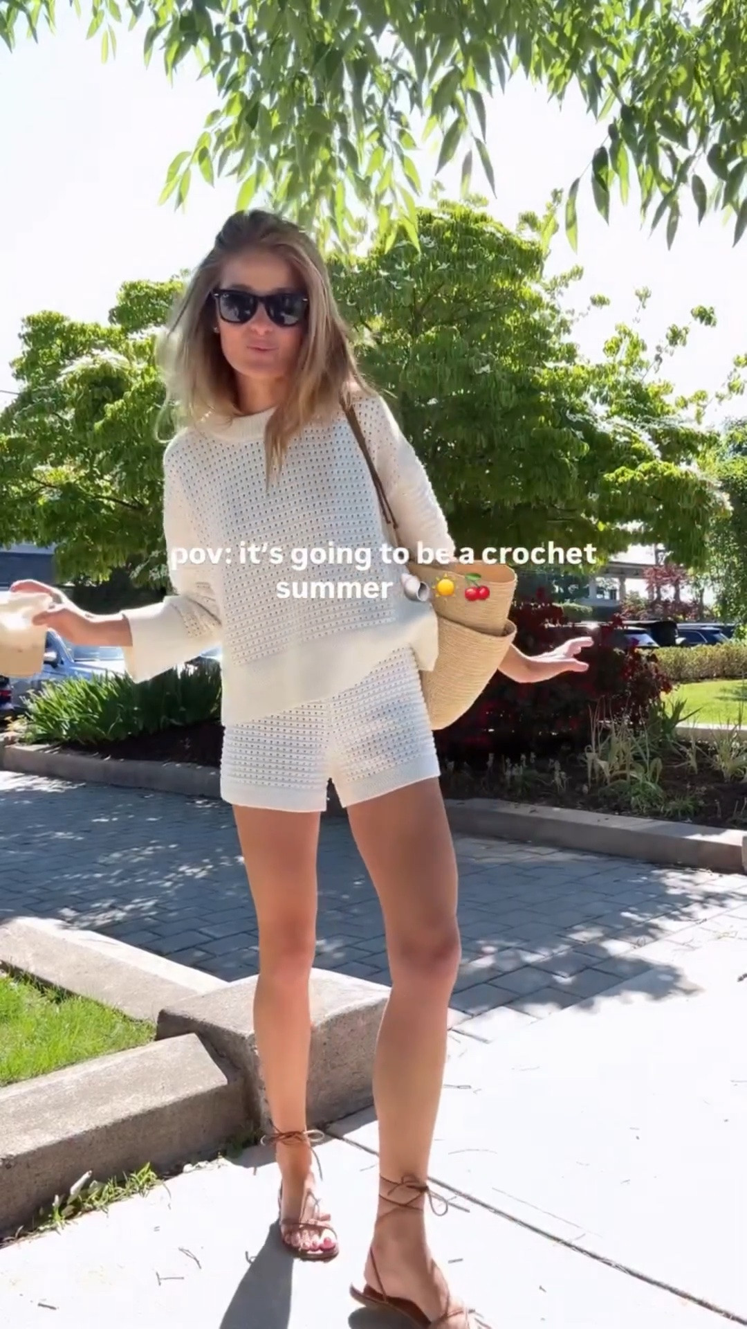 HOW CUTE IS THIS @alicewalk CROCHET SET??? Couldn’t be more in love. Wear as a set around town (it’s not see through/sheer) or broken up. I wore these shorts & a white tee to the pool yesterday (and got so many compliments!) I can already tell I’m going to be living in them all summer long. Sweater is the perfect warm weather knit when you need a light layer and the crochet details adds great texture to any outfit you pair it with. The cut is perfectly boxy and oversized making it extra flattering. 

Wearing small in top and bottom. Shorts run slim so consider sizing up 1. 

☀️MEG15 takes 15% off! 

#ootd #everydaystyle #outfitinspiration #classicstyle #momstyle