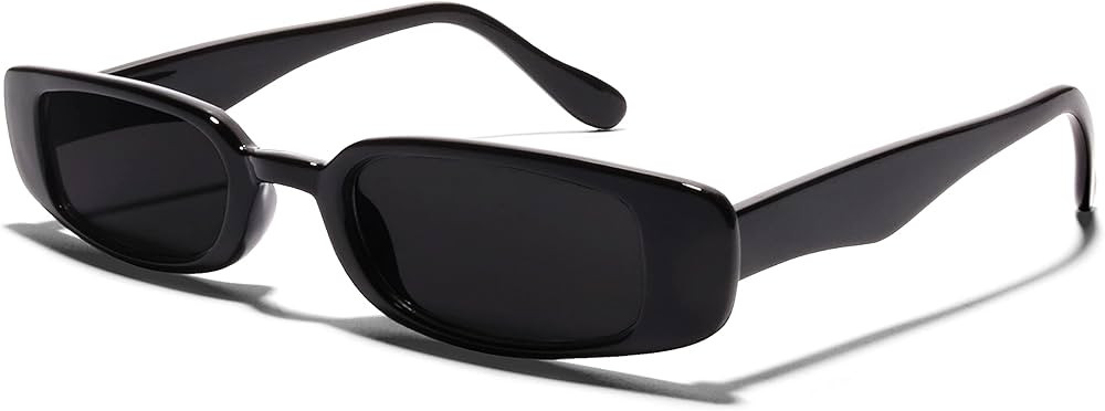 ShadyVEU Slim Classic Rectangular Sunglasses UV Protection 90’s Vintage Small Wide Retro Frame ... | Amazon (US)
