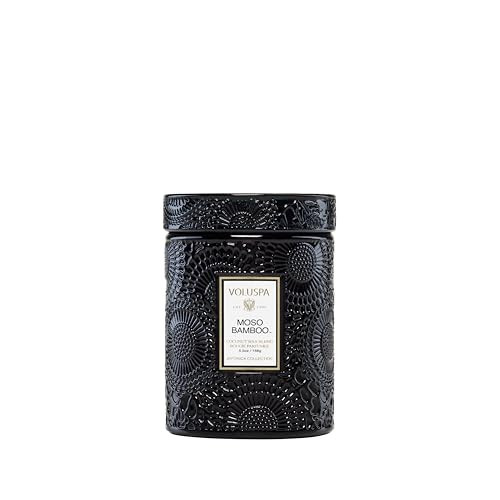 Voluspa Moso Bamboo, Small Candle Jar, 5.5 oz, 50 Hour Burn Time, Coconut Wax for Clean Burning, Handcrafted in the USA | Amazon (US)