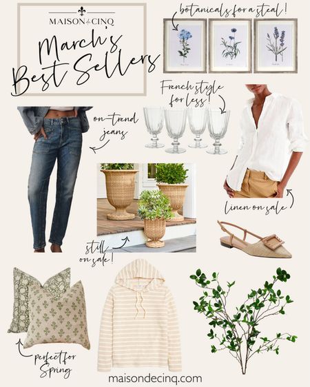 All of our best seller’s in March including linen finds on sale, on-trend cargo jeans, my fave branches, spring pillows, and more!

#homedecor #springdecor #springoutfit #tops #throwpillows #flats 



#LTKhome #LTKSeasonal #LTKfindsunder50