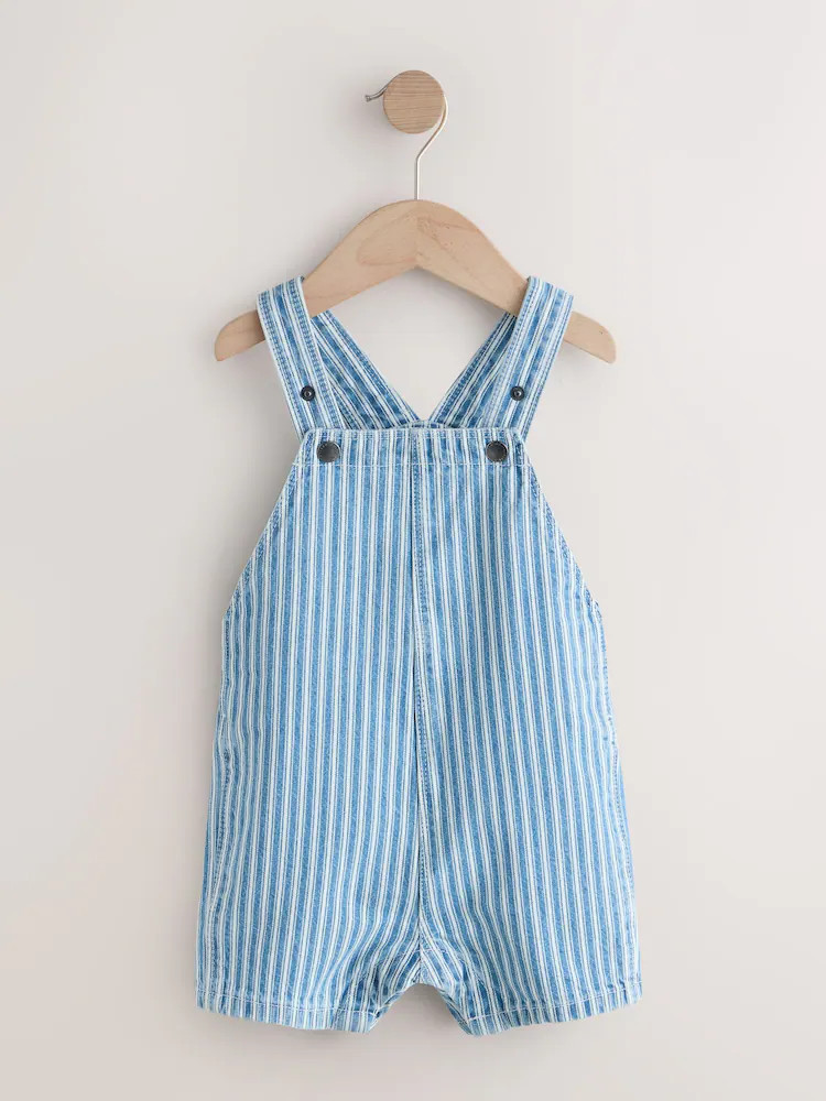 Buy Stripe Denim Dungarees (3mths-7yrs) from Next USA | Next US