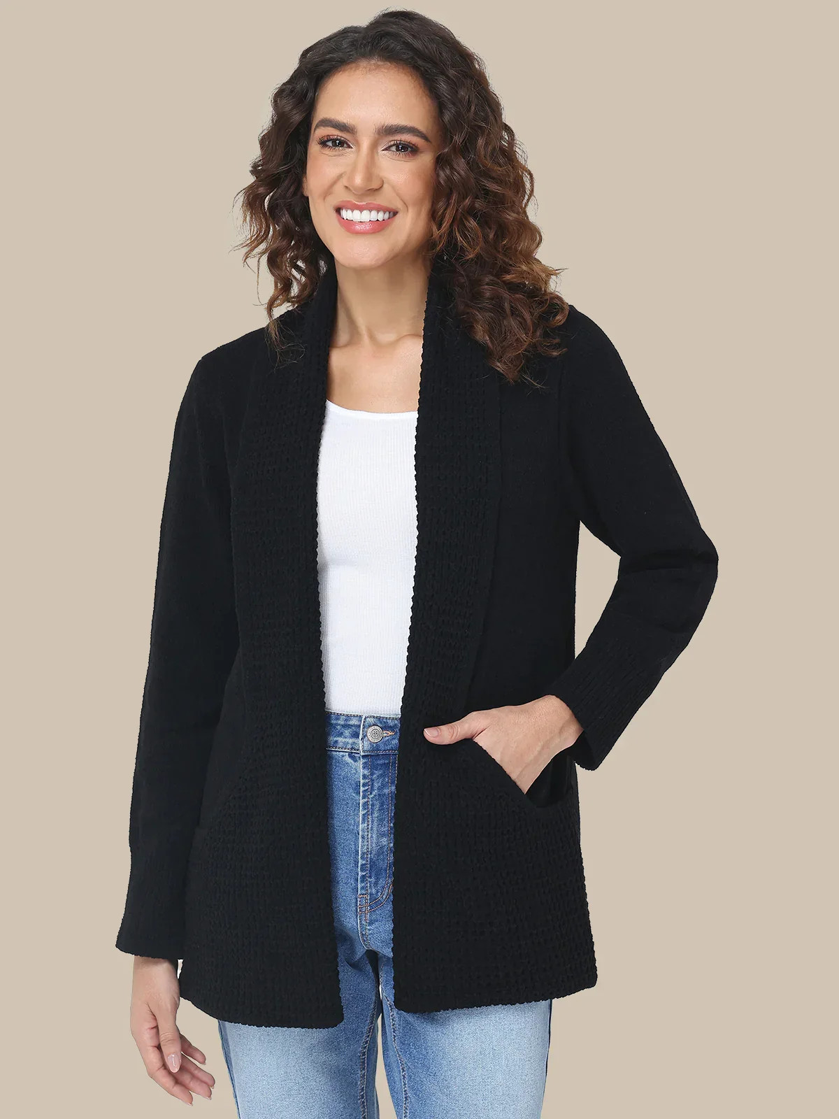 89th & Madison Chenille J-Pocket Cardigan | 89th + Madison