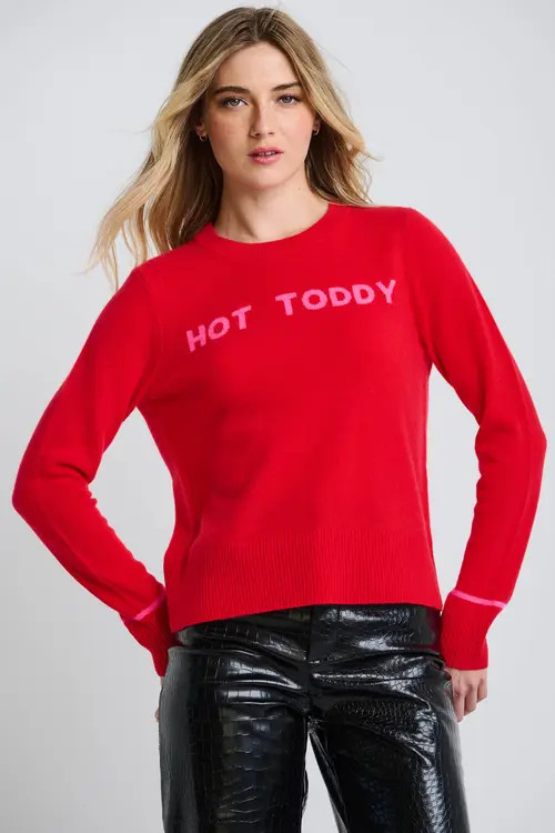 Lisa Todd Hot Toddy Cashmere Sweater in Risky Red at Nordstrom, Size Large | Nordstrom