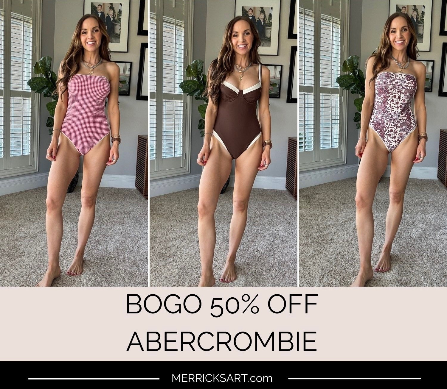 @abercrombie  is BOGO 50% off everything! Swim included! 