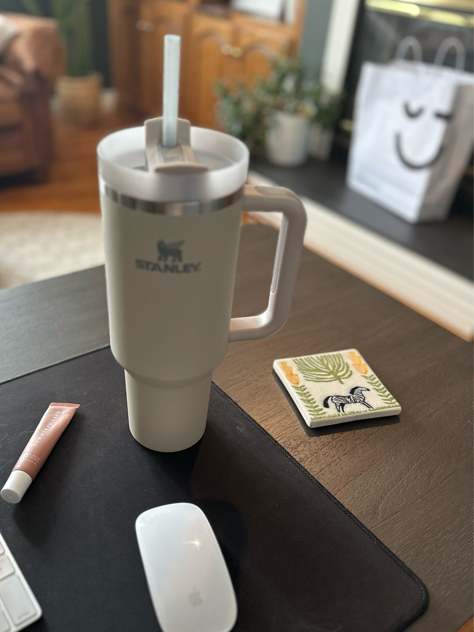 Desk essentials throughout the day - my oversized mouse pad was a game changer when I switched out my standard size. I never get lost moving around anymore! 

#LTKworkwear #LTKhome