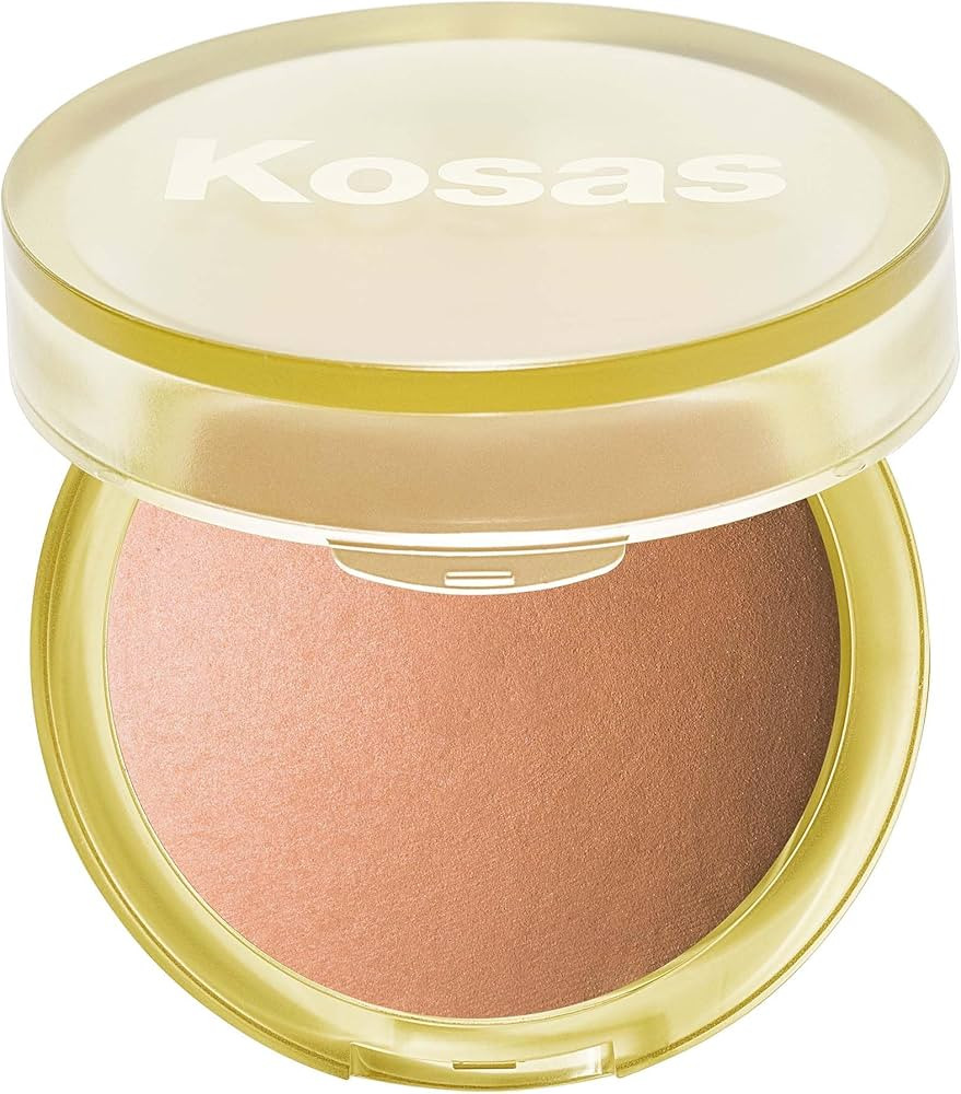 Kosas Sun Show Glowy Warmth Baked Bronzer - Contouring Powder for Cheekbones, Nose & Jawline - En... | Amazon (US)