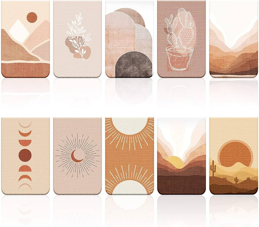 10 Pieces Magnetic Bookmarks Book Markers Sun Magnet Page Markers Assorted Inspirational Book Mar... | Amazon (US)